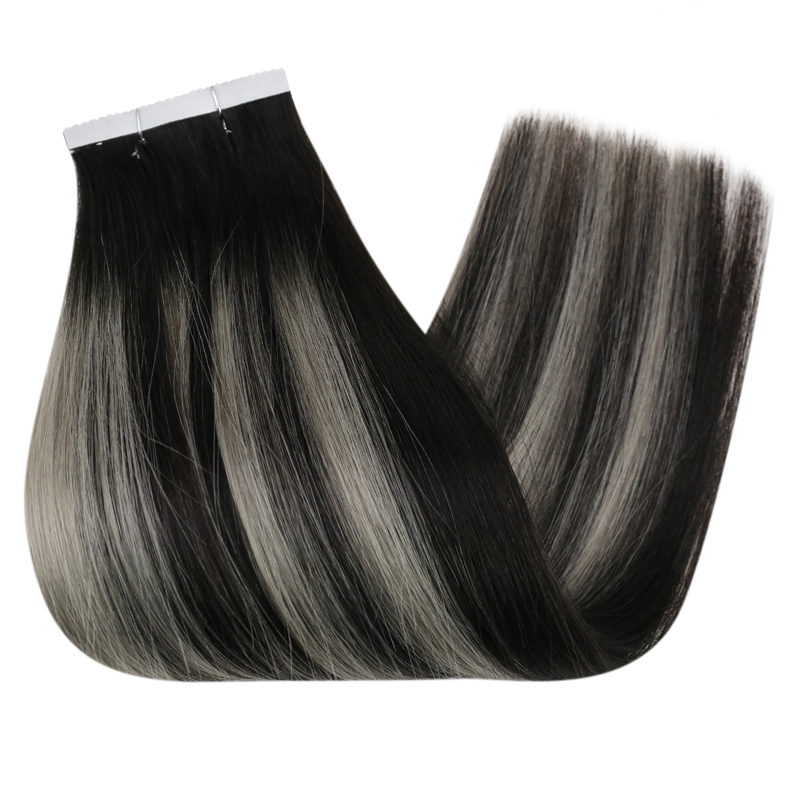 Silver Highlight Tape-In Hair Extensions - 图片 9