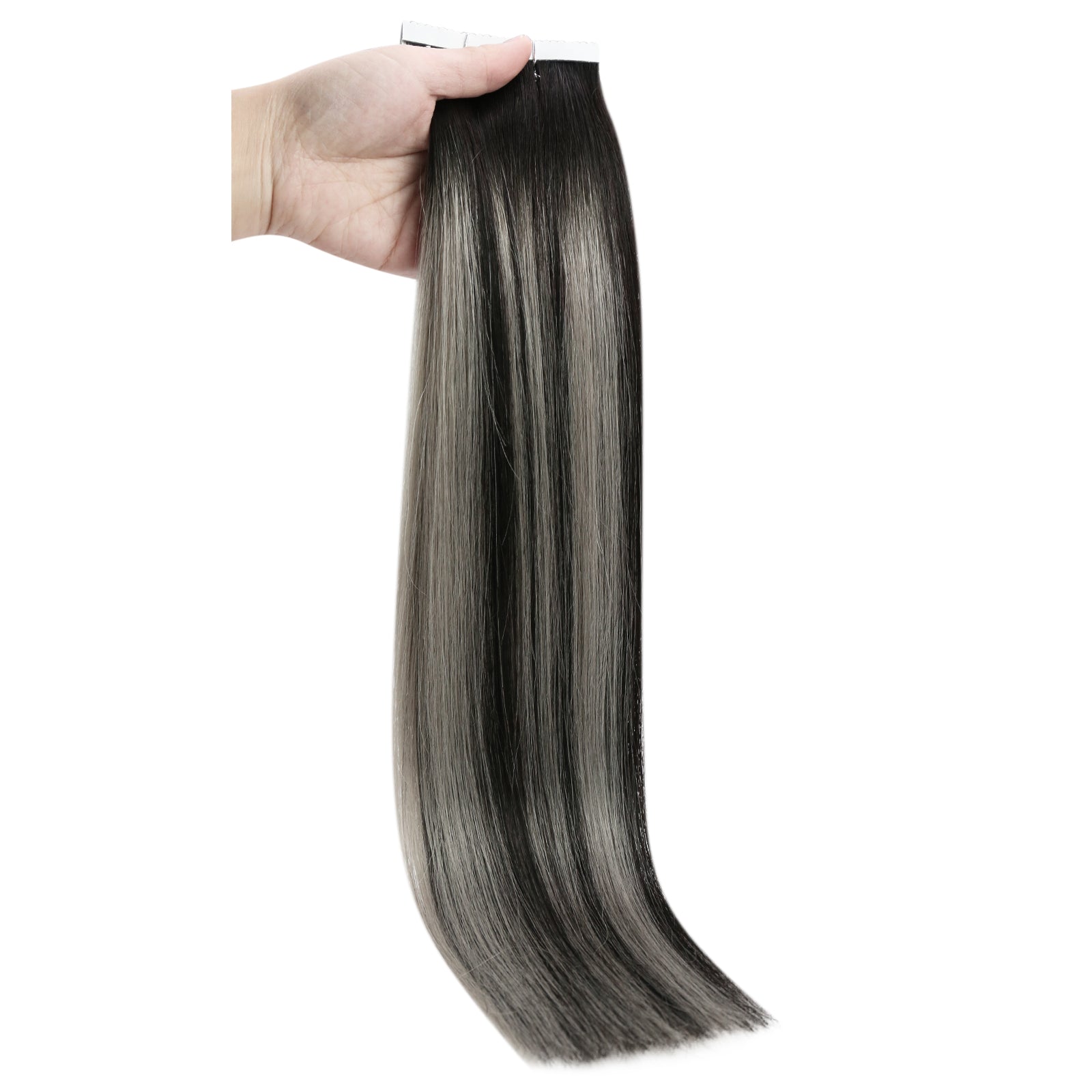 Silver Highlight Tape-In Hair Extensions - 图片 13