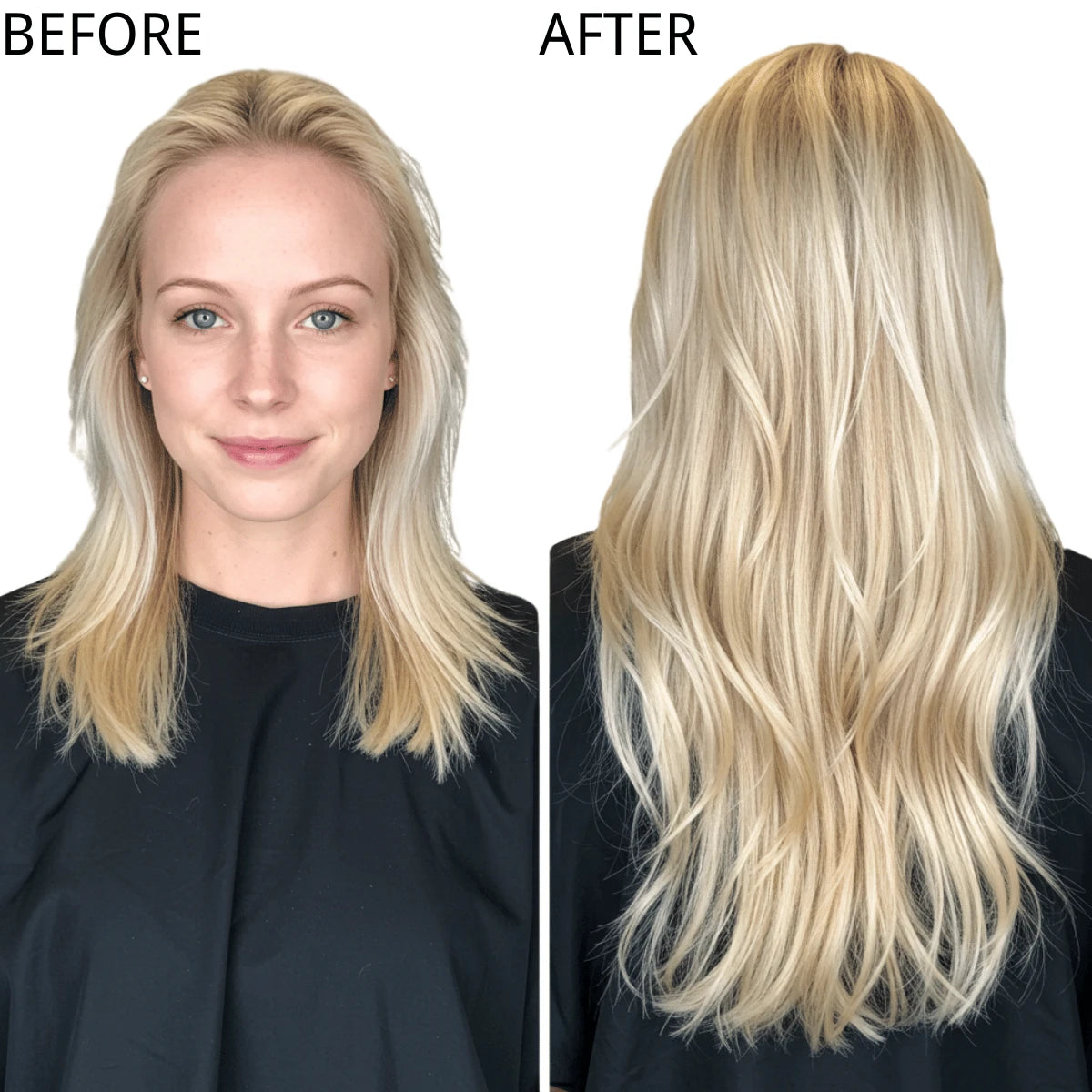 Genius Weft Human Hair Bundles Light Brown Platinum Blonde - 图片 2