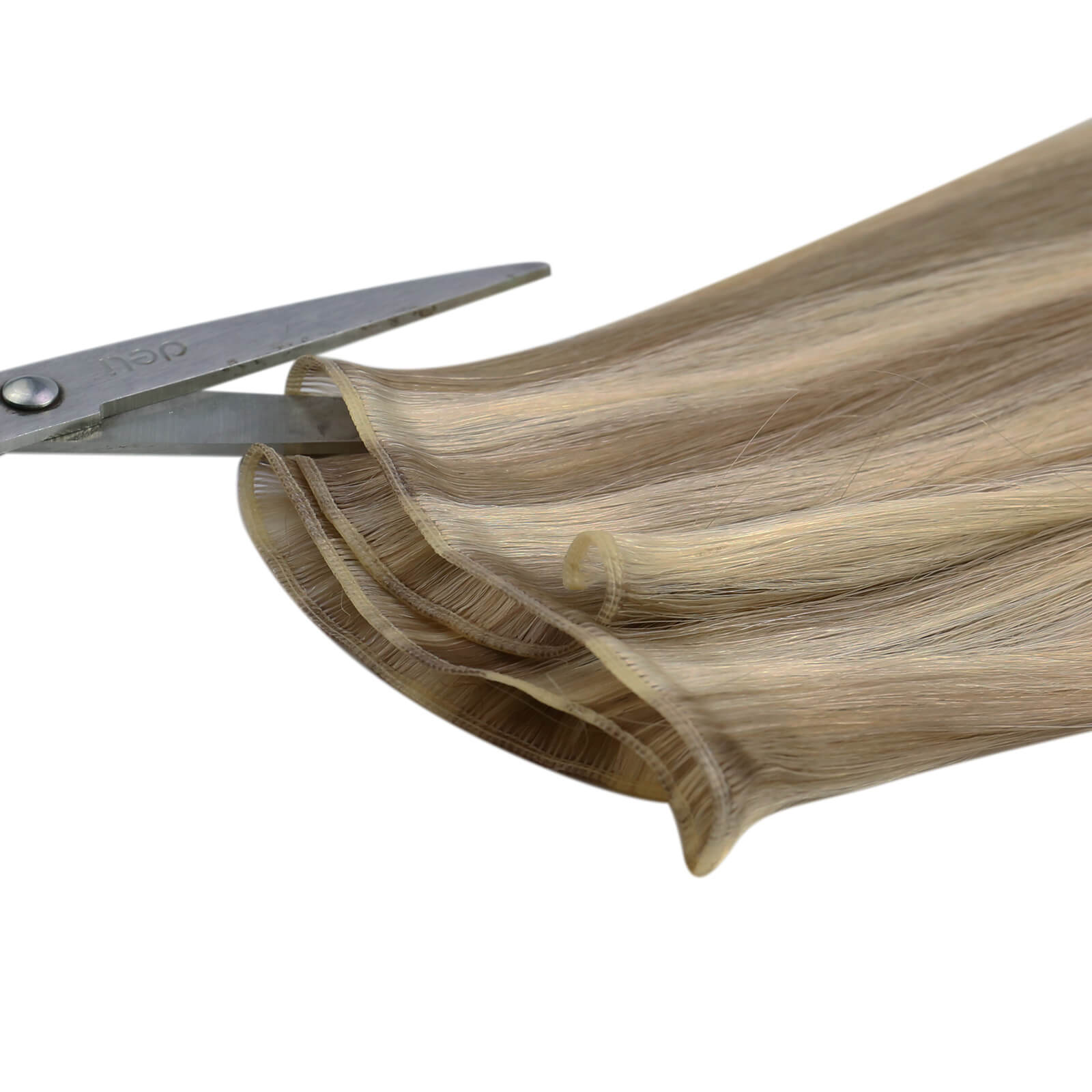 Genius Weft Human Hair Bundles Light Brown Platinum Blonde - 图片 3