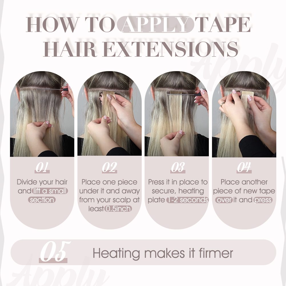 Flower Injection Tape-In Extensions – Highlight Blend - 图片 16